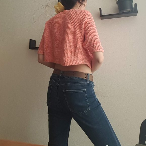 Urban Outfitters Maddie Cut-Out Cropped Sweater XS - Picture 2 of 4